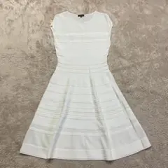 アドルフォ・ドミンゲス Aライン メッシュ ノースリーブ ワンピース L