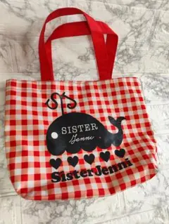 SISTER JENNI ミニトートバッグ ギンガムチェック お弁当バックのサムネイル