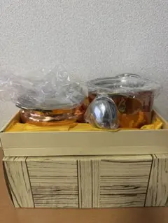 純銅　カレーポット　シチューポット　セットのサムネイル