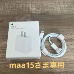 Appleアップル 20W USB-C アダプター、ケーブルセット