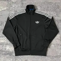 【00S】アディダス ファイヤーバード トラックジャケット 刺繍ロゴ XL 黒