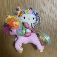 ハローキティ ユニコーン ウイングピース　マスコット　キティ　サンリオ　希少 ハローキティ ユニコーン ウイングピース マスコット キティ