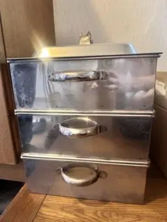 18-8ステンレス　角蒸し器　2段　40㎝ 18-8ステンレス 角蒸し器 2段 40㎝ - メルカリ