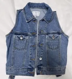 デニムベスト M