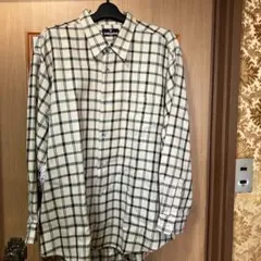 CLAUDIO VALENTINO チェック柄長袖シャツ3L