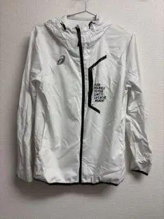 asics フード付きジャケット Sサイズ ホワイト