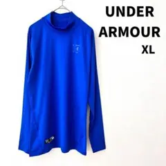 UNDER ARMOUR 長袖 ハイネック ブルー XL カットソーのサムネイル