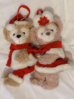 ディズニークリスマス2010 ダッフィー・シェリーメイぬいぐるみポーチ