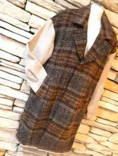 キューブシュガー【CUBE SUGAR 】ロングコート/異素材Ｍ/個性派モード