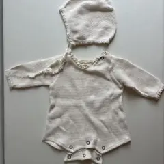 ボンネット ロンパース