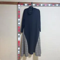 【値切り交渉OK】HUG.U 切り替えワンピース Aライン チェック柄