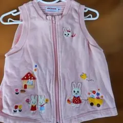 miki house ベビーベスト 90 ピンク