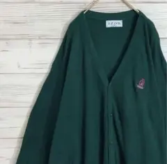 《XXL》IZOD アクリルカーディガン 緑 コムドットゆうた着用