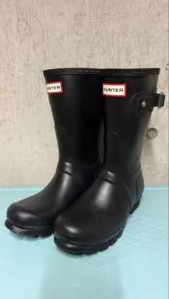 ラス1☆未使用 HUNTER ショートレインブーツ WFS1000RMA US7 - メルカリ