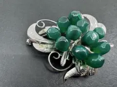 M4857 天然石　ブローチ　ヴィンテージ アクセサリー