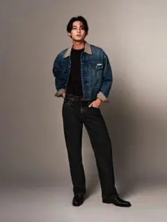 JEANSジョングク着用90sデニムジャケットS 2025年最新】calvin klein デニムジャケット ジョングクの人気