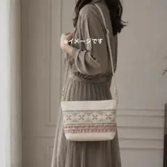 インド刺繍リボンのショルダーバッグ
