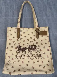 COACH 花柄 キャンバス トートバッグ