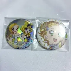 アイカツ プリパラ カツパラ みれぃ ひなき 缶バッジ 2点セット