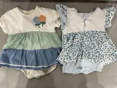 美品バースデイ　ベビーロンパース　70 2枚セット