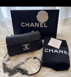 CHANEL マトラッセ キャビアスキン　チェーンショルダーバッグ