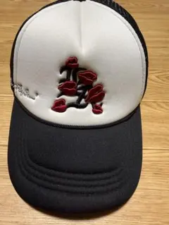 LA LOPA メッシュキャップ LA ラロパ 黒白 赤薔薇