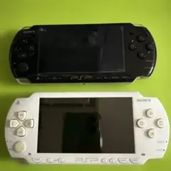 PSP本体 PSP3000ブラックとPSP1000ホワイト セット　ジャンク