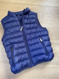 ラルフローレン 4/4T ダウンベスト　ネイビー