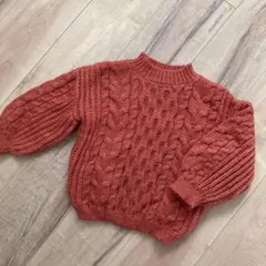 プティマイン ケーブルニット 100相当