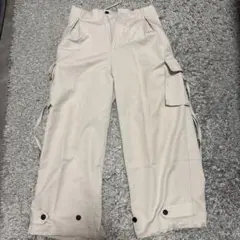 ワイドシルエット カーゴパンツ ベージュのサムネイル