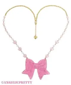 Angelic Pretty きらめきリボンネックレス ピンクのサムネイル