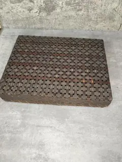 竹細工 蓋付き収納箱 籠 バスケット