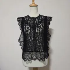 ZARA　レース　レイヤードトップス