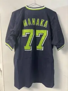 東京ヤクルトスワローズ 真中 MANAKA #77 ユニフォーム Lサイズ 青