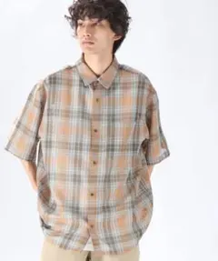 【 Niko and…】メッシュ チェック シアーシャツ