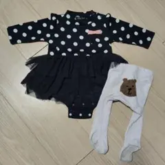 入園　入学　フォーマル　女の子　 70cm　セット　GAP くまタイツ