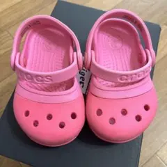 Crocs ピンク ベビーサンダル12㎝
