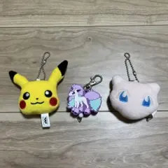 ポケモン キーホルダーセット　ピカチュウ　ミュー　ガラルポニータ
