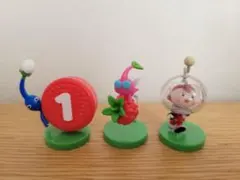 ピクミン　チョコエッグ　3体セット　青ピクミン　羽ピクミン　新人レスキュー隊員