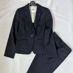 美品 ViVi セットアップ スーツ ストライプ 大きいサイズ 洗濯可◎ 軽量