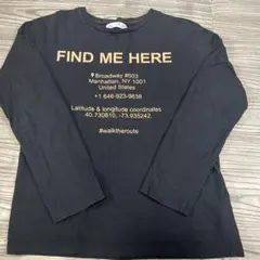 ZARA ブラック ロングスリーブ Tシャツ 10サイズ