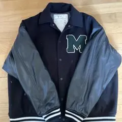 完売商品 マスターピース レザースタジャン ネイビー 木村拓哉 