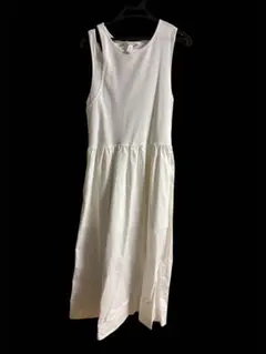 H&M ノースリーブワンピース 白 M 新品タグ付