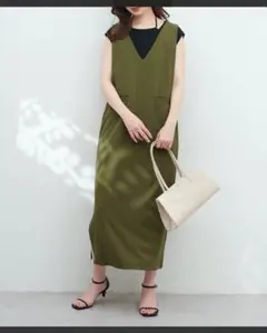 ♡ natural couture カットジョーゼット2wayジップジャンスカ♡