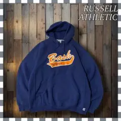 ラッセルアスレティック カレッジ系ロゴ プルオーバーパーカー フーディXL