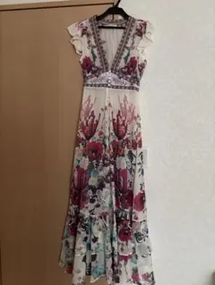 ベリーダンス ガラベーヤ ハリージ 花柄 カフタンドレス ロング - メルカリ