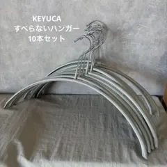 KEYUCA　滑らないハンガー　パンツ用ハンガー　グレー　10本セットのサムネイル