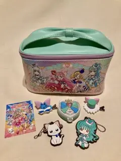 わんだふるぷりきゅあ　ポーチ　ガチャグッズ6点セット　シャイニーキャッツパクト