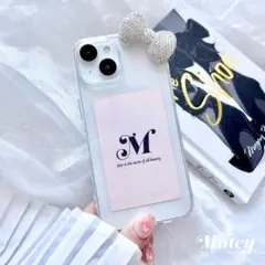 MATEY matey メイティ　ダズルリボンクリアiPhone16proケース