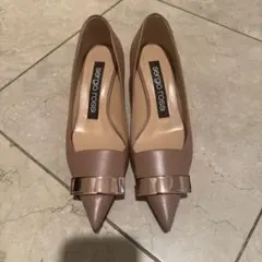Sergio Rossi ベージュ ポインテッドトゥ ハイヒール 36サイズ